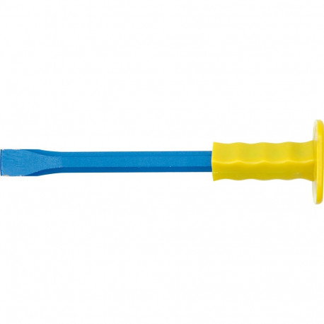 Aukstā kaltne ar aizsargrokturi 19x400mm, VOREL, 35353, oglekļa tērauds, cietināta darba daļa