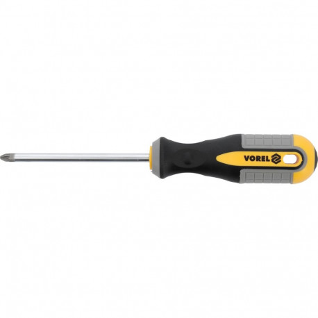 Vorel GRD Pozidriv screwdriver PZ2x150mm 60937, 150mm, CRV 6150, satin, magnetized, PP/TPR handle