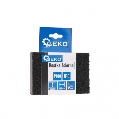 Slīpēšanas bloks ar putu pamatni 70x100x25mm, P100, G78553, GEKO