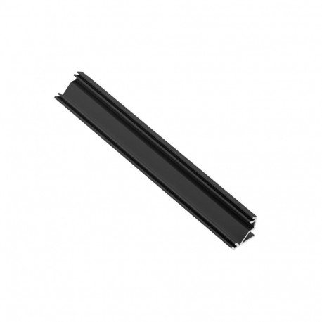 Leņķa alumīnija profils LED lentēm, melns matēts, L=2 m, PA-GLAXNKKT-AL-20M, GLAX