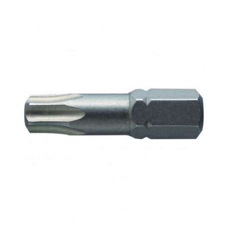 Hogert HT1S366 screwdriver bit, TX30, 25mm, S2 steel, 2 pcs, 1/4" hex, DIN 3126, 58-60 HRC