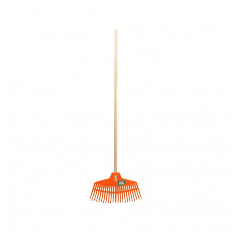 Flo GRD 35785 plastikreha, 23 hammast, 145cm, 435mm, PVC, puidust käepide