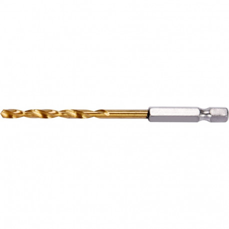 Yato YT-44760 metal drill bit, 4.8mm, HSS, titanium coated, hex shank, 1/4", 135°, DIN 338