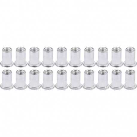 Yato YT-36454 keermepoldid M6, 20tk, 14mm, 8.9mm, alumiinium, rihveldatud äärik