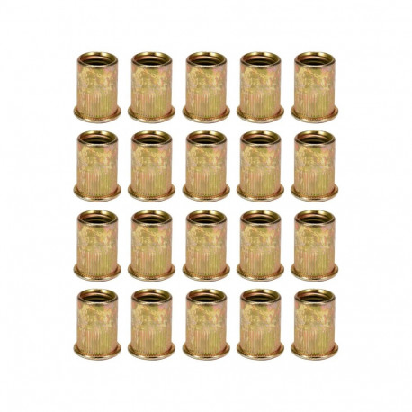 Terasest keermestatud neet M8 10.8 mm paigaldusava / 18 mm pikkus 20 tk YT-36474 Yato