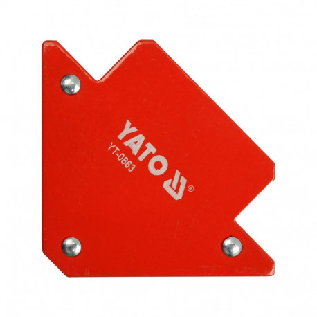 Yato YT-0863 Magnetic welding clamp, 82x120x13 mm, 45°/90°/135°, 11.5 kg, powder-coated