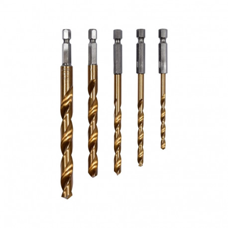 Metal Drills 5Pcs 4-10Mm Hss Hex Tin Coa YT-44700 YATO