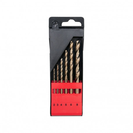 Co-Hss Twist Drill Bit Set 6Pcs 2-8Mm YT-41602 YATO