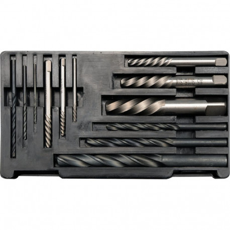 Yato YT-0591 Screw Extractor Set, 12 pcs, HSS, 1.4-15mm, M3-M24