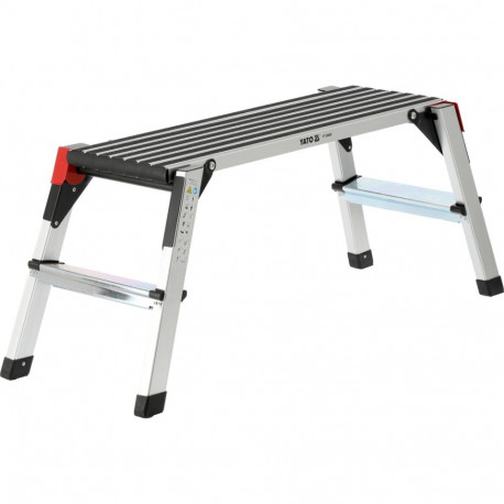 Yato YT-30600 Folding Aluminum Work Platform, 960x305x490 mm, 150 kg, anti-slip surface, locking