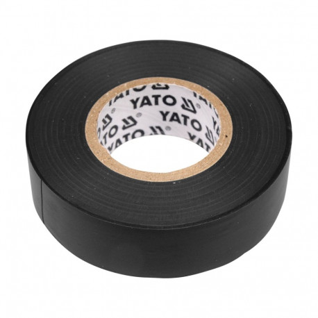 Yato elektriisolatsiooniteip YT-8159, 15mm, 20m, 0.13mm, must, PVC, EN60454-3-1-1/F-PVC/60/R-Tp, >40