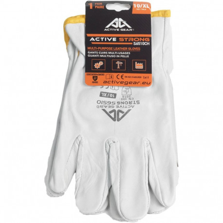 Vasika nahast töökindad, suurus 9/L, Active STRONG S6510 ACTIVE GEAR