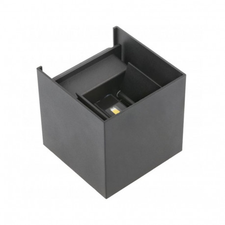 Fasādes gaismeklis LED MISSOURI-K, 7W, 540lm, PF> 0.5, Ra≥80, IP54, IK08, 4000K, pelēks; LD-MISS7WKS