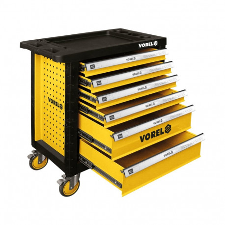 Vorel 58539 Roller cabinet GRF, 6 drawers, 901x770x458 mm, steel plate, 25/45 kg, ball bearings, cen