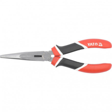 Yato Long Nose Pliers YT-1944, 200mm, 44-50 HRC, 58-62 HRC, 55CrV, PP, TPR, induction hardened