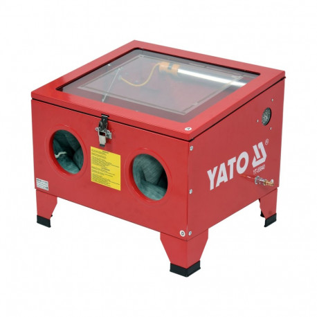 Yato Sandblasting Cabinet YT-55840, 90l, 0.27-0.82MPa, 424-707l/min, 8W, 230V, 50Hz, 12V, 667mA, 6.5