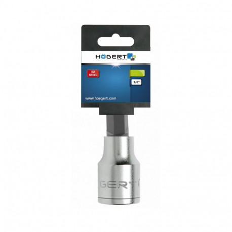 Hogert pin wrench hex HT1S727, 55mm, 1/2 inch, H7, HRC 58-60, high-quality alloy steel, DIN 3120