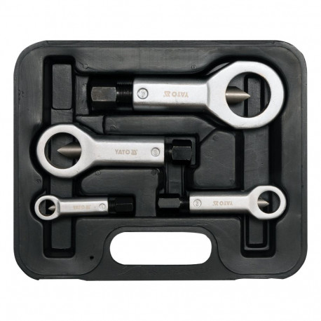 Yato YT-0585 Heavy Duty Nut Splitter Set, 4pcs, GRD, 40-45 HRC, CrV, 5/16"-1-1/16"