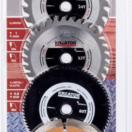 Terade komplekt multitööriistale Ø89mm (4 tk.) KRT090101 KREATOR