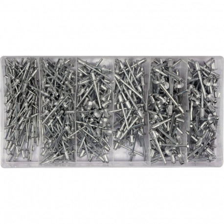 Yato YT-36420 Needipolide komplekt 400tk, alumiinium, 2.4-4.8mm, GRD