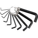 Hex key set, short, 2-14mm (10pcs.) VOREL