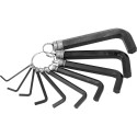 Hex key set, short, 2-14mm (10pcs.) VOREL
