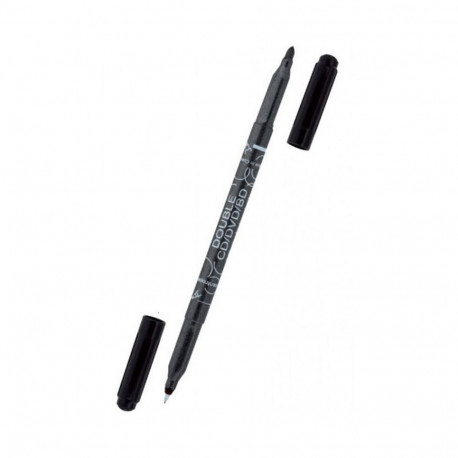 Marker kahepoolne, ümmargune, Ø0,6 / 2,5mm, must