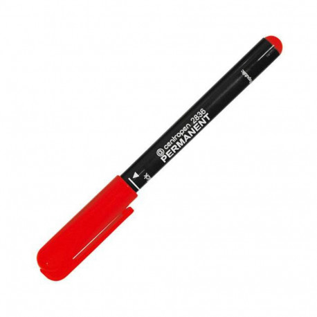 Marker, püsiv, ümmargune, Ø2mm, punane