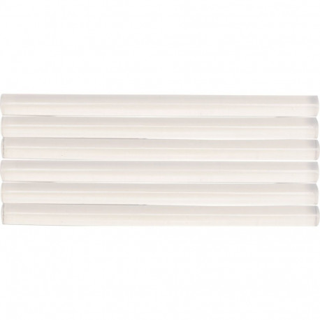 Sthor Liimipulgad 73271, 11mm, 150mm, 12tk, läbipaistvad, 85±2°C, 170-200°C, paber, papp, puit, plas