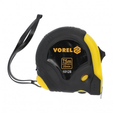 Vorel Mõõdulint GRD 10128, 7,5m, 25mm, teras, PVC/kumm, 3 lukustust