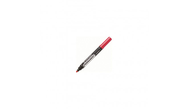 Marker permanent, ümmargune, Ø2,5mm, punane