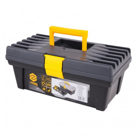 Vorel 78801 Plastic tool box, 12", PVC, 312x167x130 mm, side handle, includes tools and bit tray