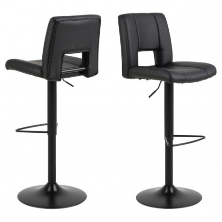 Baaritool SYLVIA kõrguse regulaatoriga, must