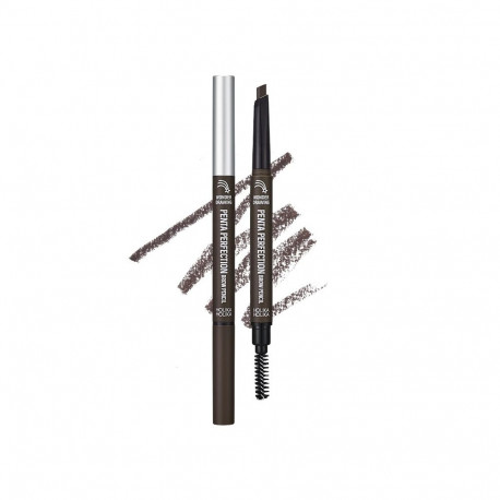 Holika Holika Kulmupliiats Wonder Drawing Penta Perfection Brow Pencil 01 Dark Brown