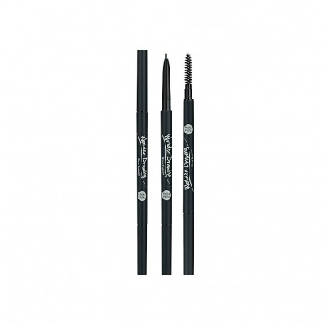 Holika Holika Wonder Drawing Skinny Eyebrow 01 Gray Black