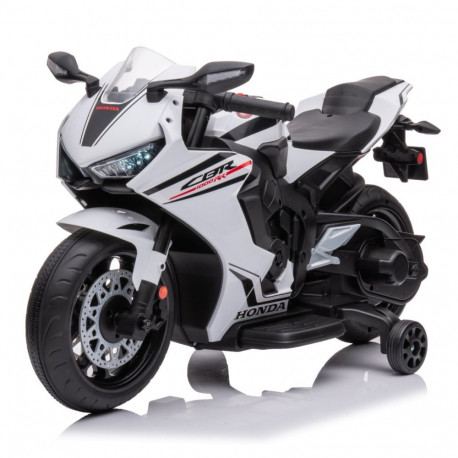 Honda laste elektrimootorratas CBR 1000RR tuled ja helid, valge