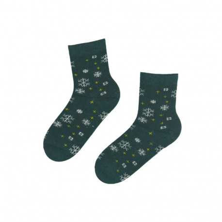 SOKISAHTEL SNOWY rohelised villased sokid 444