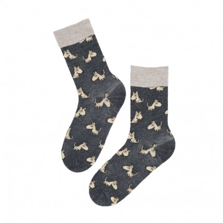 SOKISAHTEL PLUUTO koertega angooravillased sokid 444, 446