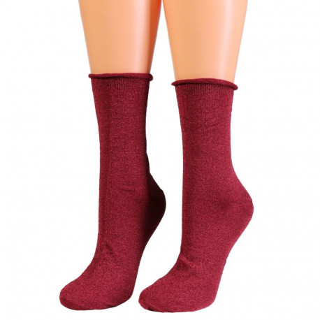 SOKISAHTEL ELINA punased sädelevad sokid 444