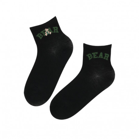 SOKISAHTEL TERRA musta värvi sokid karuga 444