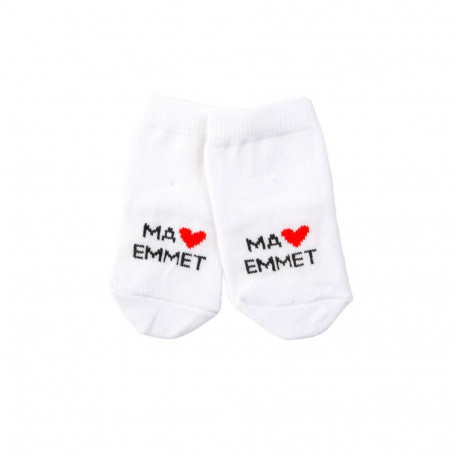 SOKISAHTEL TRUE LOVE valged puuvillased sokid beebidele 423, 430, 422