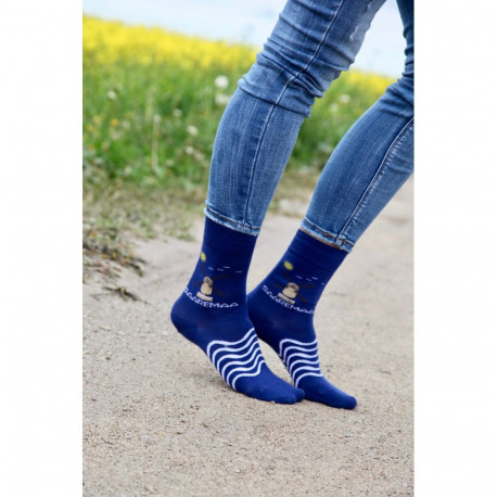 SOKISAHTEL TUULIK sinised puuvillased sokid 444