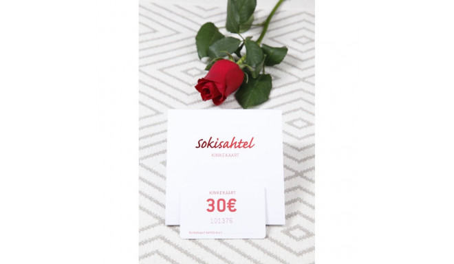SOKISAHTEL Sokisahtli KINKEKAART 30€ 425
