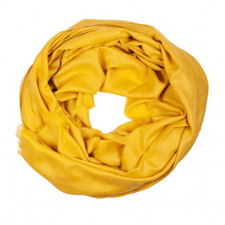 SOKISAHTEL Alpakavillane Mustard Royal ja siidisegune sinepikollane õlasall 425