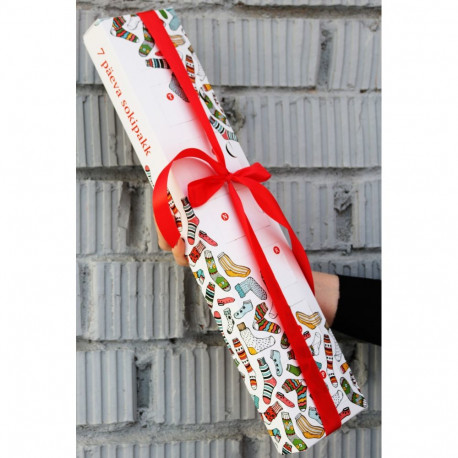 SOKISAHTEL SOLIIDNE kinkekarp 7 ülikonnasokipaariga igaks nädalapäevaks 447, 451