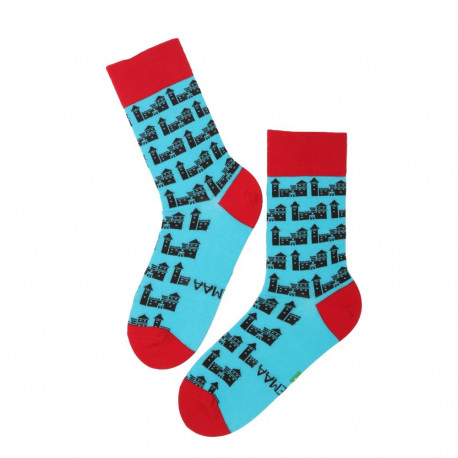 SOKISAHTEL SAAREMAA CASTLE sinised puuvillased sokid 446