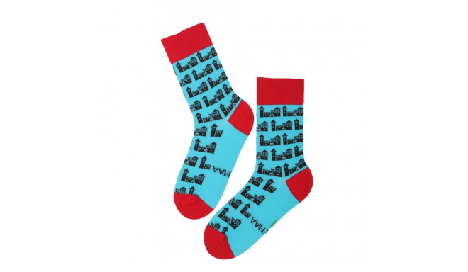 SOKISAHTEL SAAREMAA CASTLE sinised puuvillased sokid 446