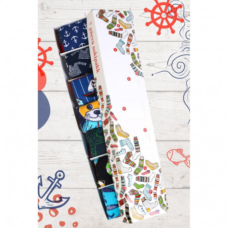 SOKISAHTEL MERESÕBER kinkekarp 7 sokipaariga igaks nädalapäevaks 444