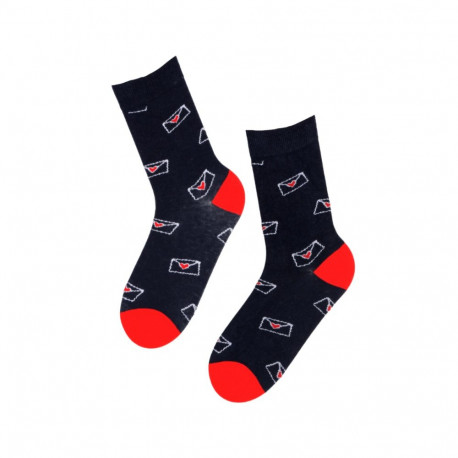 SOKISAHTEL EMAIL tumesinised ümbrikutega sokid 444