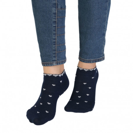 SOKISAHTEL RUBY tumesinised madalad südametega sokid 444